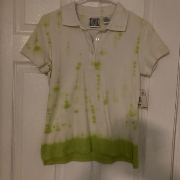 New with tags Nicky Hilton tie dyed polo top - Picture 4 of 4